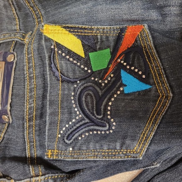 Womens Rocawear dark wash straight leg Jeans Size 9 - Picture 3 of 13